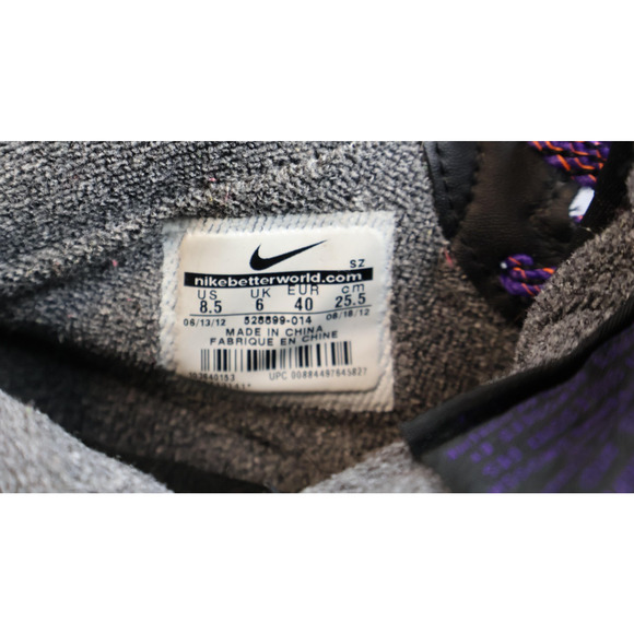 Nike Dunk Sky Hi Shoes Womens Size 8.5 Black Wedge Suede High Top 528899-010 - Picture 6 of 7